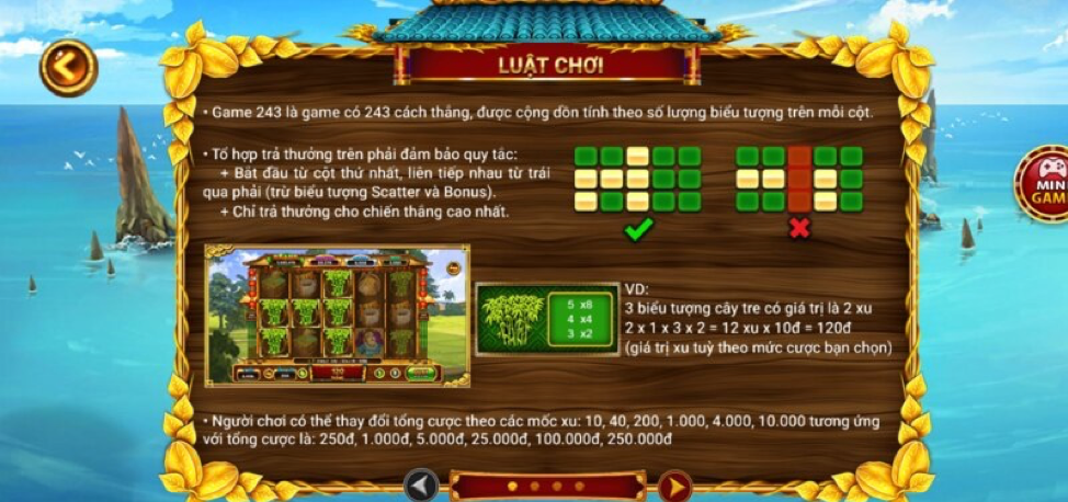 Luật chơi game rất đơn giản giúp người mới dễ tiếp cận và trải nghiệm.
